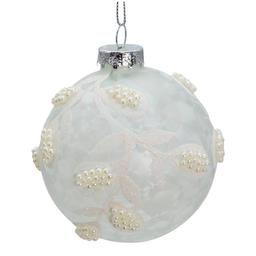 Kurt Adler 6pc. Glass White Pearl Ball Ornament Set