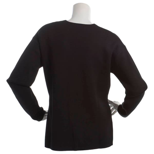 Womens Adrianna Papell Long Sleeve Button Front Cardigan
