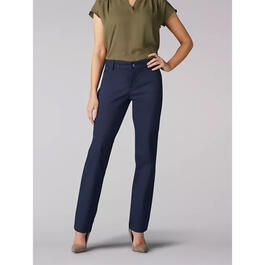 Womens Lee(R) Solid Wrinkle Free Relaxed Fit Pants - Imperial Blue