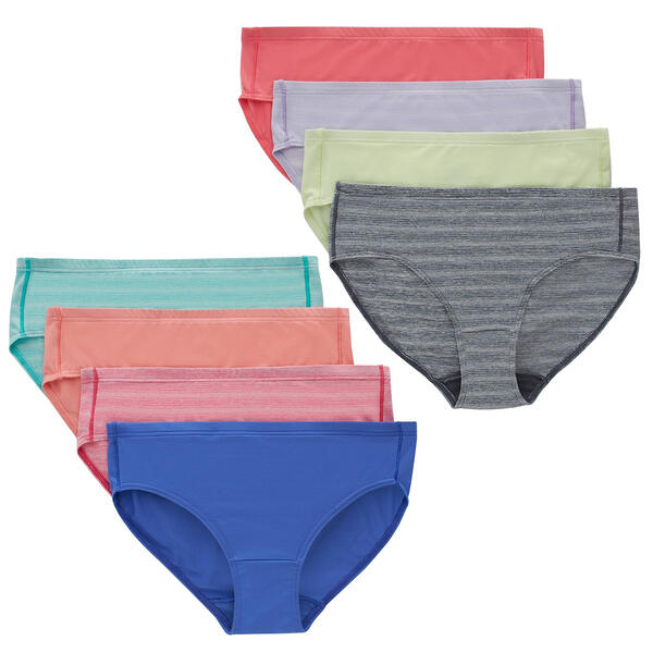 Girls Hanes&#40;R&#41; 8pk. Ultimate Pure Comfort&#40;R&#41; Microfiber Hipster - image 