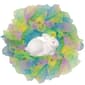 Northlight Seasonal Pastel Deco Mesh Ribbon Easter Bunny Wreath - image 1