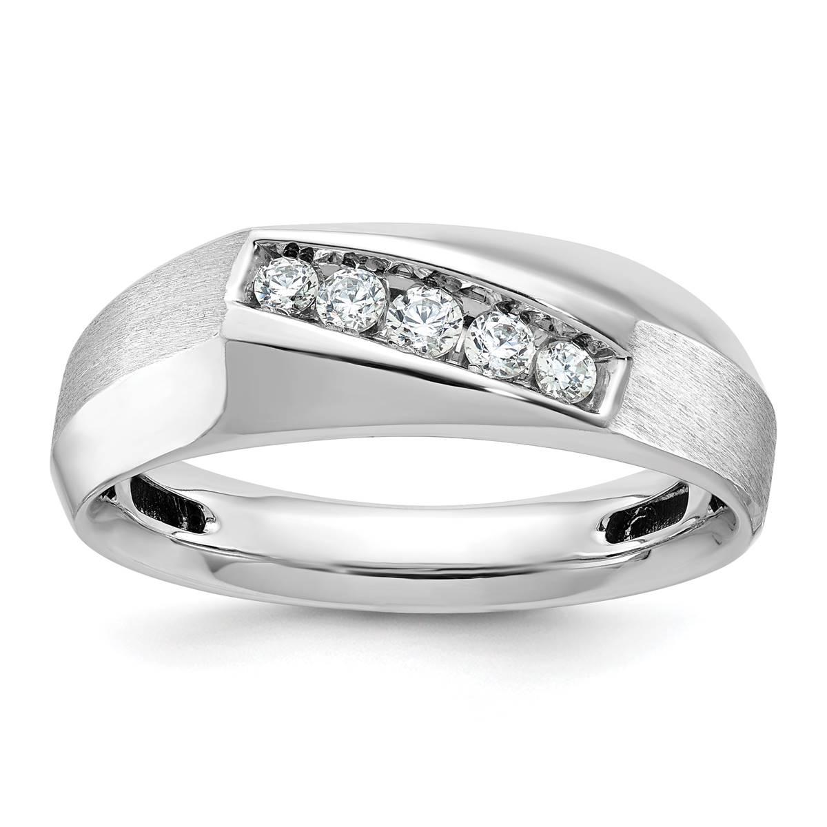 Mens Gentlemens Classics(tm) 14kt. White Gold 1/4ctw. Diamond Ring