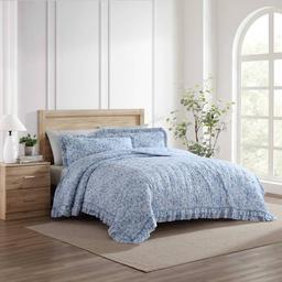 Laura Ashley Quartet Microfiber Quilt Set