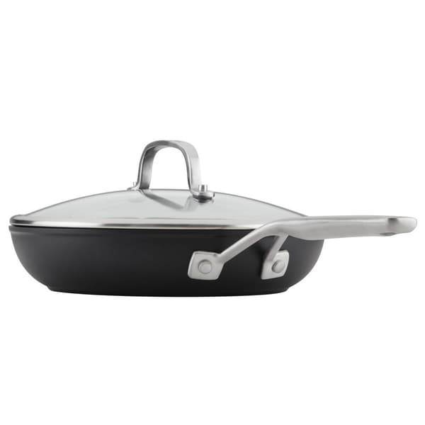 KitchenAid Hard Anodized Induction Frying Pan with Lid -10-Inch