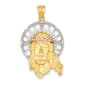 Gold Classics&#40;tm&#41;14kt. Diamond Cut Christ Pendant - image 1