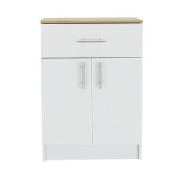 FM FURNITURE Oxford White Pantry Cabinet