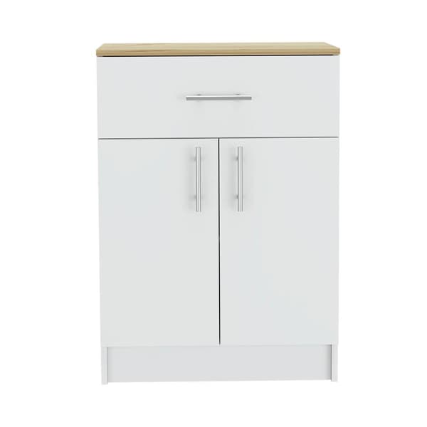 FM FURNITURE Oxford White Pantry Cabinet