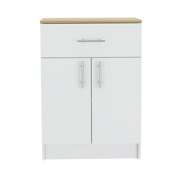 FM FURNITURE Oxford White Pantry Cabinet - image 