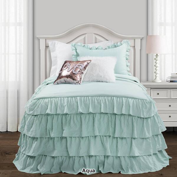 Lush Décor® Allison Ruffle Skirt Bedspread Set