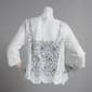 Plus Size Rabbit Rabbit Rabbit 3/4 Sleeve Lace Open Cardigan - image 2