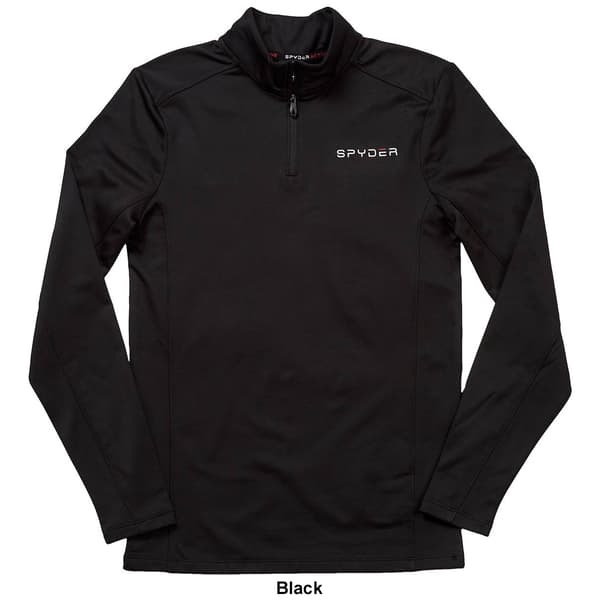 Mens Spyder Long Sleeve 1/4 Zip Color Block Jersey Tee