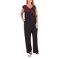 Plus Size NY Collection Sleeveless Glitter Ruffle Jumpsuit - image 3