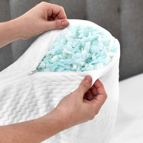 Bodipedic&#8482; Custom Comfort Memory Foam Cluster Jumbo Bed Pillow