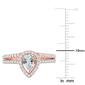 Gemstone Classics&#8482; 10kt. Rose Gold Aquamarine Teardrop Ring - image 3