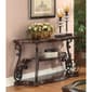 Coaster Sir Rawlinson Merlot and Clear Sofa Table Deep - image 1