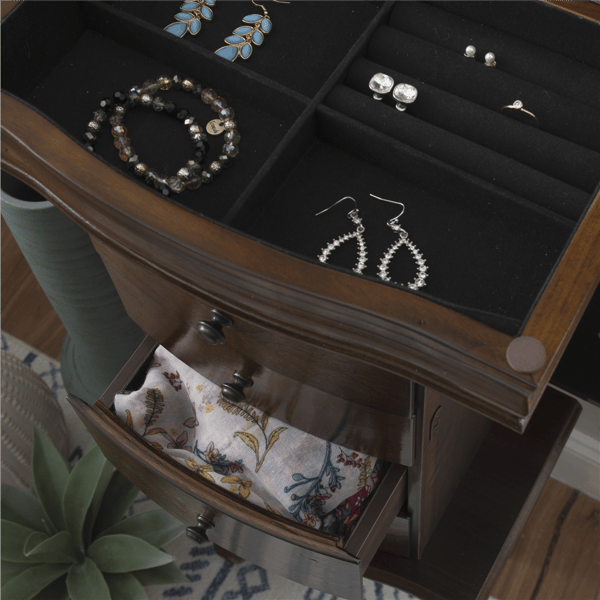 Linon Home Decor Jameson Jewelry Armoire