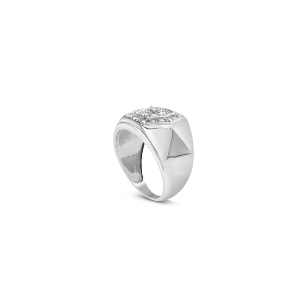 Mens Haus of Brilliance 1/2ctw. Multi-Diamond Hexagon Frame Ring