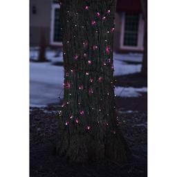 Northlight Seasonal Pink Tree Trunk Wrap Christmas Net Lights