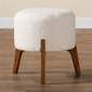 Baxton Studio Elkie Japandi Wood Ottoman Footstool - image 6