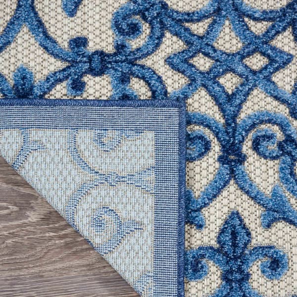 Nourison Aloha Scroll Contemporary Indoor/Outdoor Area Rug