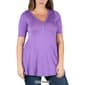 Plus Size 24/7 Comfort Apparel Elbow Sleeve Tunic - image 4