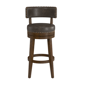 HH2 Home Lawton Wood & Upholstered Swivel Bar Height Stool - image 3