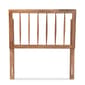 Baxton Studio Valin Ash Walnut Finished Wood Twin Size Headboard - image 2