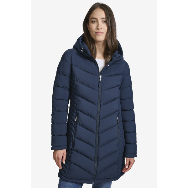 Womens Tommy Hilfiger Packable Puffer Coat