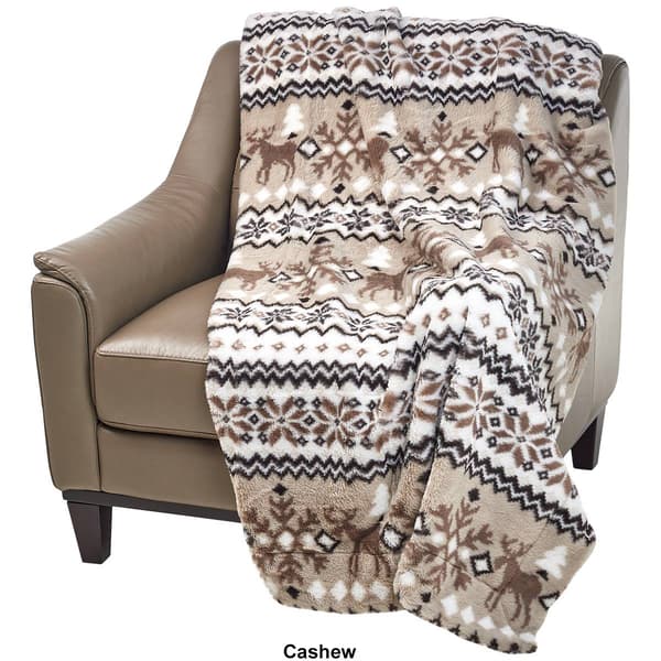 London Fog Faux Fur Throw
