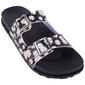 Womens Capelli New York Daisies Double Strip Slide Sandals - image 1