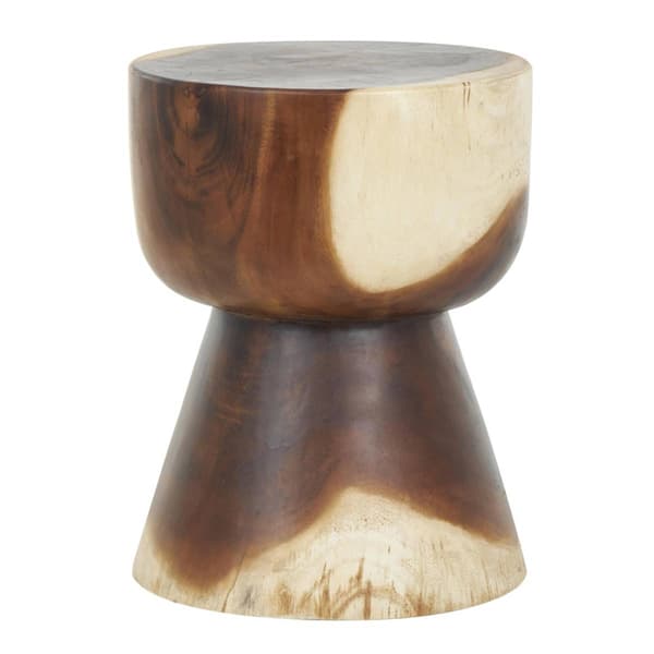 9th & Pike® Rustic Brown Wood End Table