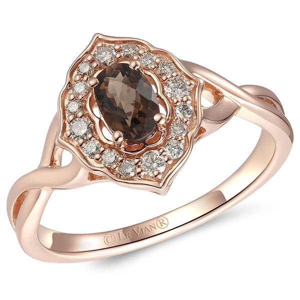 Le Vian(R) Smoky Quartz Diamond Ring - image 