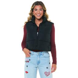 Juniors No Comment Boxy Puffer Vest