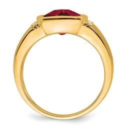 Mens Gentlemen’s Classics™ 14kt. Gold 5ctw. Created Ruby Ring