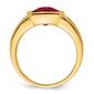 Mens Gentlemen&#8217;s Classics&#8482; 14kt. Gold 5ctw. Created Ruby Ring - image 2