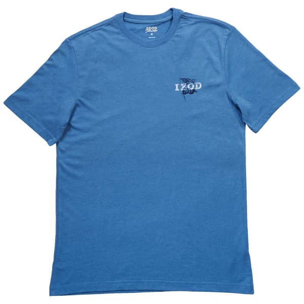 Mens IZOD&#40;R&#41; Waving Flag Short Sleeve Tee - Riviera Blue - image 