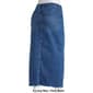 Juniors Celebrity Pink Frayed Notch Slit Maxi Denim Skirt - image 2