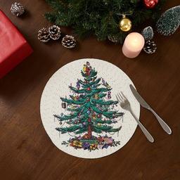 Spode® Christmas Tree Round Placemats - Set of 4