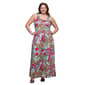 Plus Size 24/7 Comfort Apparel Hot Pink Paisley A-Line Dress - image 1
