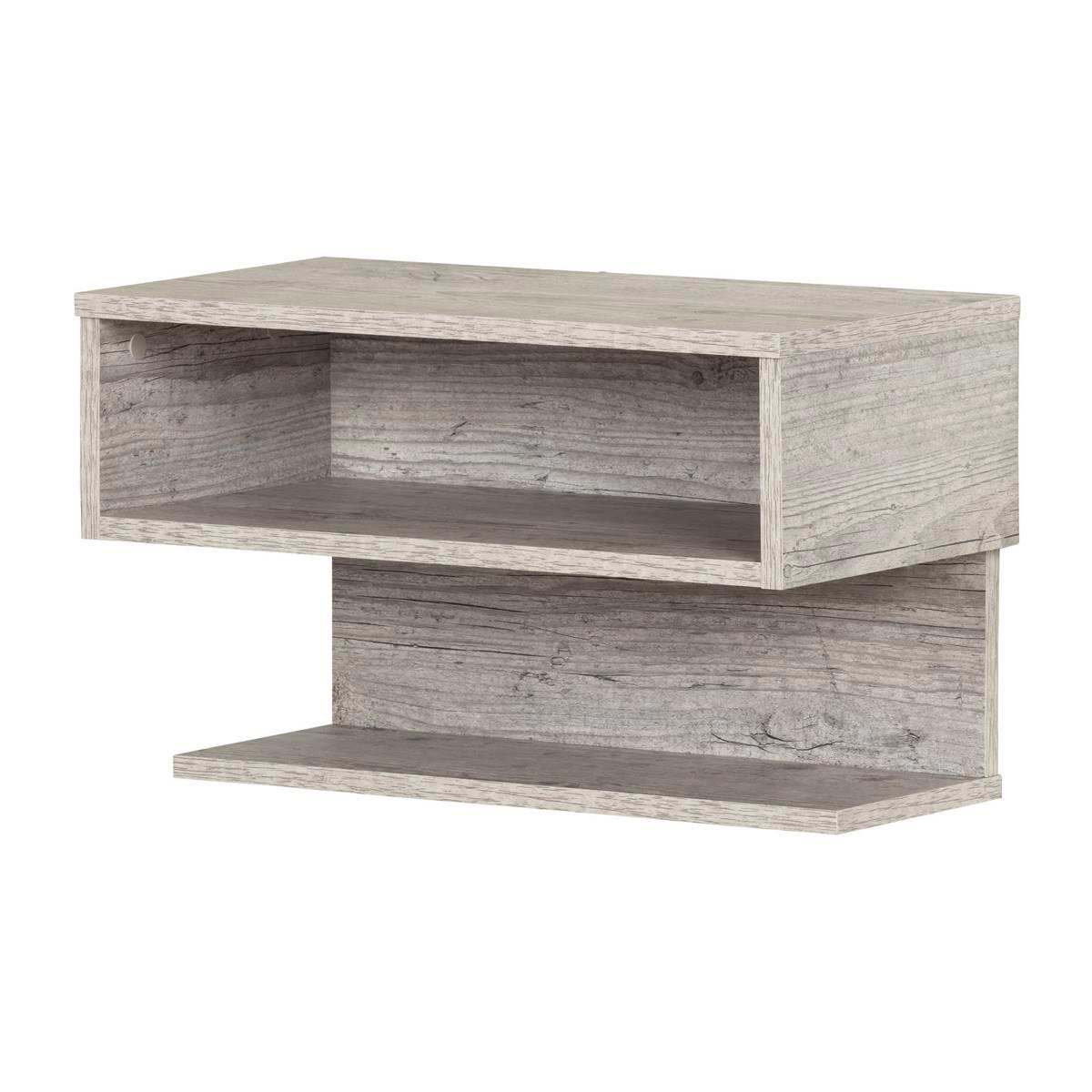 South Shore Sazena Seaside Pine Floating Nightstand