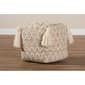 Baxton Studio Noland Handwoven Cotton and Hemp Pouf Ottoman - image 5