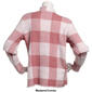 Plus Size Chloe & Jasmine  Long Sleeve Mock Neck Plaid Pullover - image 2