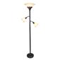 Lalia Home Classic 2 Light Scalloped Shade Torchiere Floor Lamp - image 1