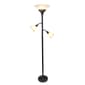 Lalia Home Classic 2 Light Scalloped Shade Torchiere Floor Lamp - image 1