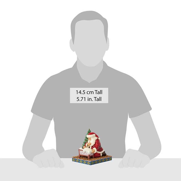Jim Shore Santa Kneeling over Baby Jesus Christmas Figurine
