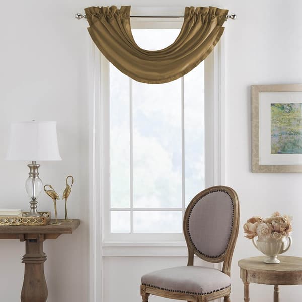 Elrene Versailles Solid Window Valance - 52x36 - image 