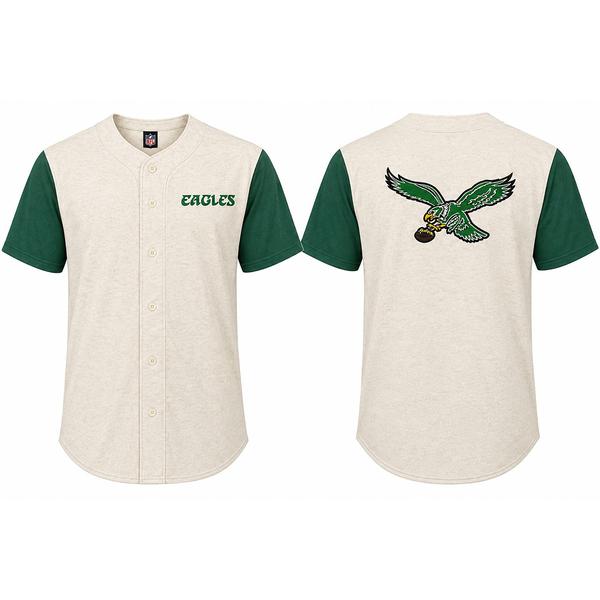 Mens Big & Tall NFL Philadelphia Eagles Button Front Jersey - image 