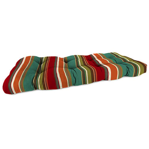 Jordan Manufacturing Wicker Settee Cushion - Westport Teal - image 