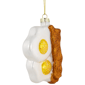 Northlight 3.75in. Eggs & Bacon Glass Christmas Hanging Ornament - image 3