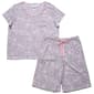 Petite Karen Neuburger Medallion Scoop Neck Bermuda Pajama Set - image 1